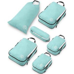Compression Packing Cubes Set for Travel - Lightweight, Durable Clothes